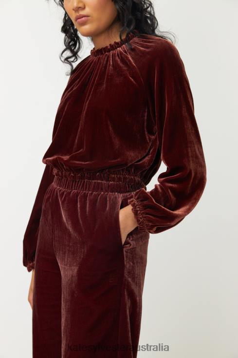 Viva Top Espresso Kate Sylvester Women Clothing 4T0D40