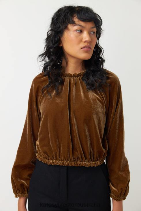 Viva Top Gold Kate Sylvester Women Clothing 4T0D52