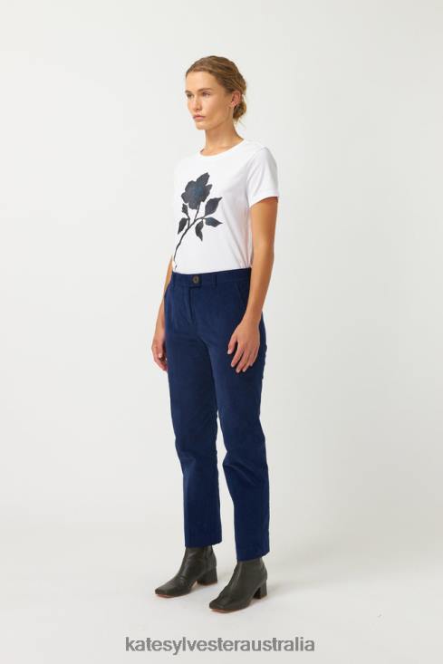 Wild Rose T-Shirt White Kate Sylvester Women Clothing 4T0D27