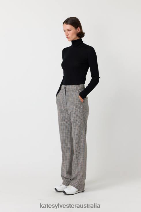 Checked trouser Sandstone Kate Sylvester Women Clothing 4T0D246