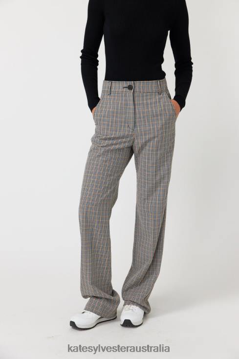 Checked trouser Sandstone Kate Sylvester Women Clothing 4T0D246