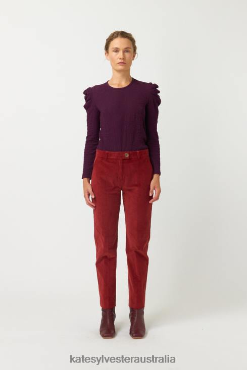 Cord Trouser Brick Kate Sylvester Women Clothing 4T0D57