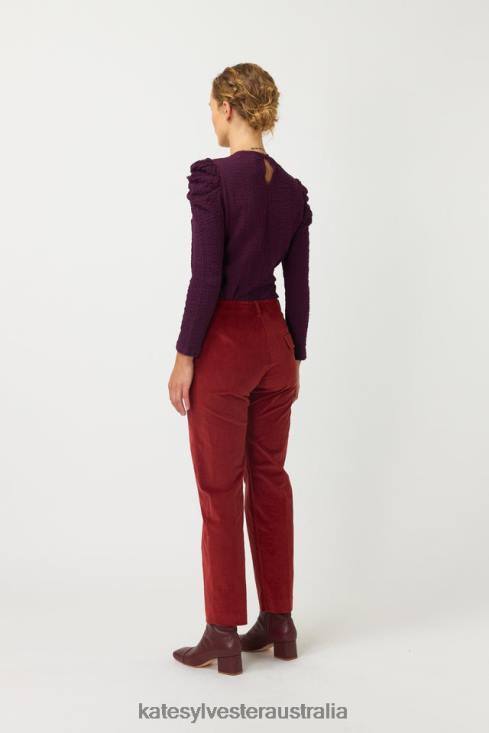Cord Trouser Brick Kate Sylvester Women Clothing 4T0D57