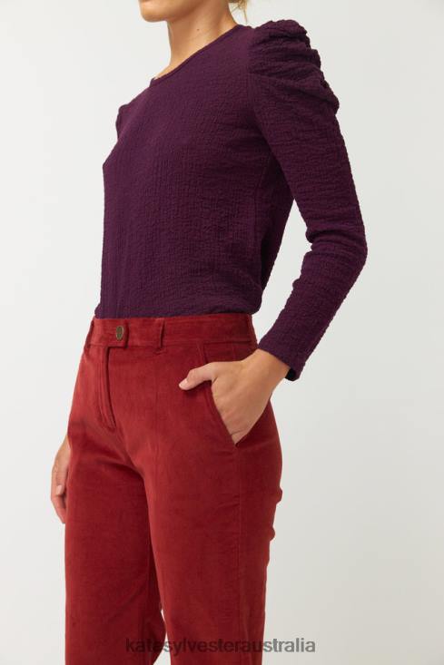 Cord Trouser Brick Kate Sylvester Women Clothing 4T0D57