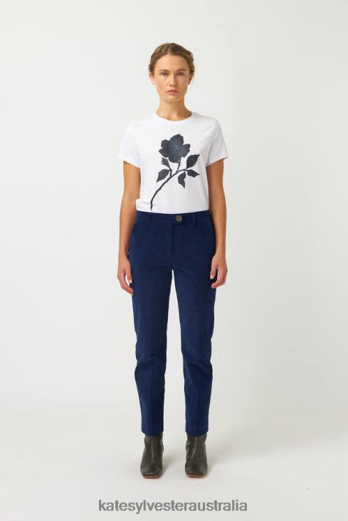 Cord Trouser Ink Kate Sylvester Women Clothing 4T0D23