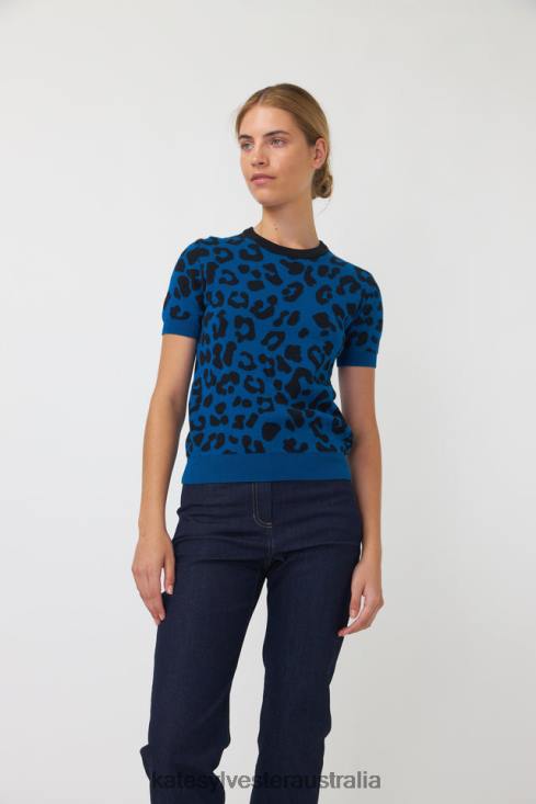 Denim cropped trouser Indigo Kate Sylvester Women Clothing 4T0D71