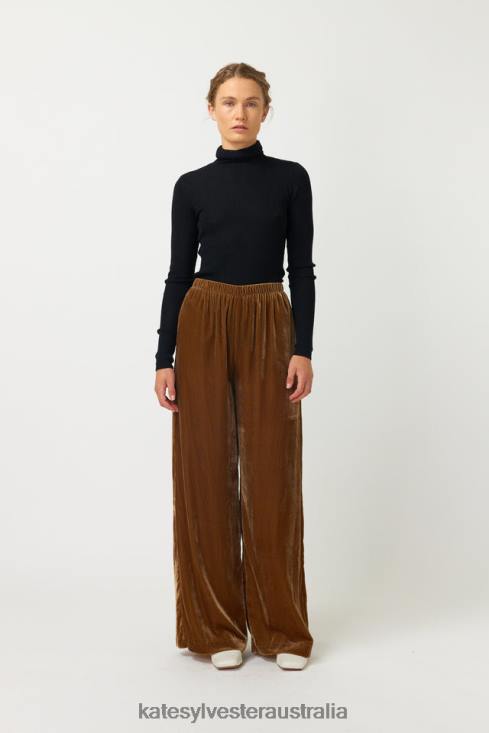 Koo Trouser Gold Kate Sylvester Women Clothing 4T0D51