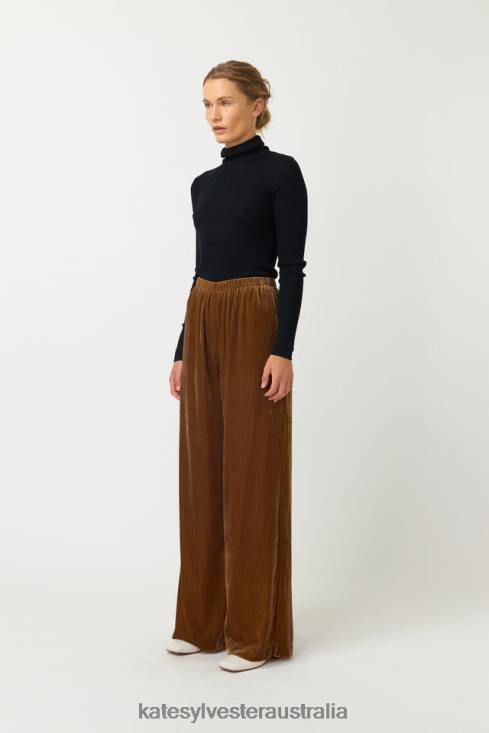 Koo Trouser Gold Kate Sylvester Women Clothing 4T0D51