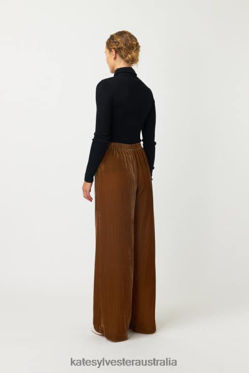 Koo Trouser Gold Kate Sylvester Women Clothing 4T0D51