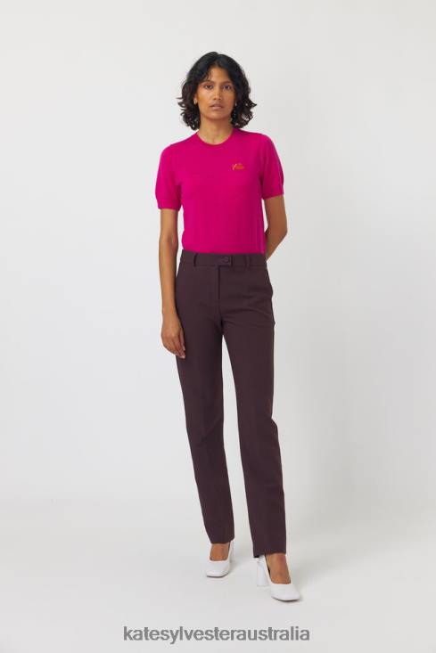 Leonard trouser Mahogany Kate Sylvester Women Clothing 4T0D249