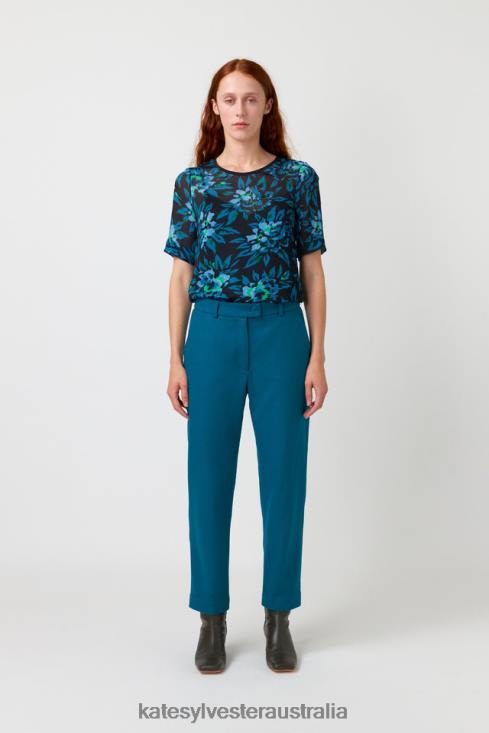 Mary trouser Turquoise Kate Sylvester Women Clothing 4T0D240