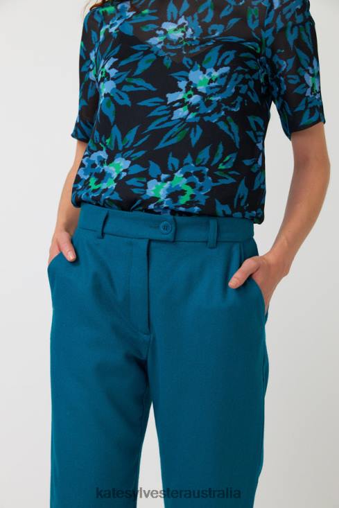 Mary trouser Turquoise Kate Sylvester Women Clothing 4T0D240