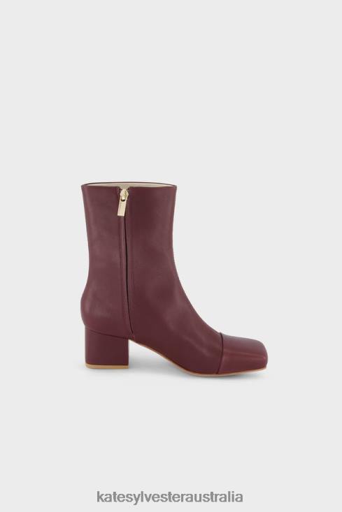 Square toe boot Espresso Kate Sylvester Women Shoes 4T0D80