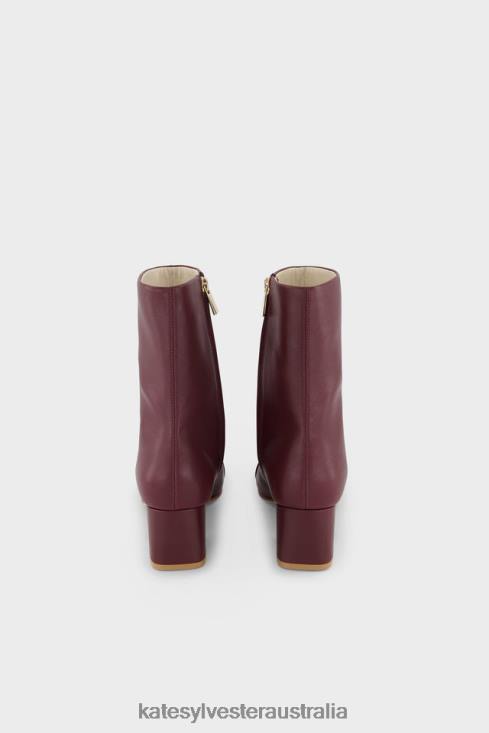 Square toe boot Espresso Kate Sylvester Women Shoes 4T0D80